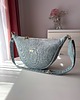 saszetka nerka Torebka Crossbody standard sztruksowa miętowa 2