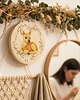 Ozdoby na ścianę Sarenka ecru, haft w tamborku 20 cm 8