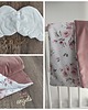 kocyki, kołderki, pościel dla dzieci Dwustronny rożek niemowlęcy velvet - bawełna - róże 1