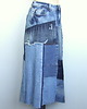 spódnice maxi Patchworkowa spódnica jeans r.42 1