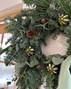 wianki bożonarodzeniowe Duży naturalny wianek mix zieleni 1