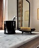 mydelniczki Jasno Zielony Ceramiczny Zestaw Łazienkowy z Mydelniczką Muszlą Czarna 2