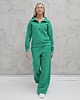 komplety damskie Kissa wygodny komplet z rozpinaną bluzą Spring green 3