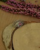 pierścionki - różne Pierścionek regulowany rodonit wire wrapping 2