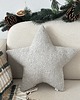 dekoracje świąteczne Poduszka Gwiazda Boucle Jasna Szara 1