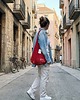 torby na ramię Koronkowa torba shopper NAMINESO SCOOP czerwona 7