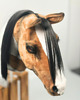 zabawki - inne Realistyczny Hobby Horse gniadosrokaty/czarno-biała grzywa/łatki 3