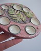 akcesoria różne Ceramiczna paleta do farb z paprocią 1