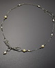 chokery Krótki naszyjnik choker perły wire wrapping 1