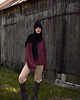 czapki damskie Merino classic beanie wine 2