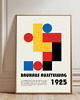grafiki i ilustracje PLAKAT  retro Bauhaus kolorowa abstrakcja 3