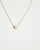 złote naszyjniki 16k Gold Plated Small Heart Necklace 2