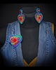 kolczyki soutache Kolekcja Frida - kolczyki kolorowe serca 5