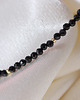 chokery Naszyjnik - krótki choker - czarny spinel 1