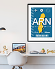 plakaty Plakat lotniczy - Sztokholm Szwecja 1