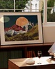 plakaty Plakat poziomy Górski krajobraz - Kolaż Fine Art 1