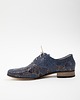półbuty damskie Skórzane półbuty jazzówki Zapato model 246 granat etniczny 2