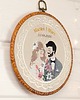 Ślub - inne Personalizowana pamiątka ślubna, haft w oprawie vintage 3