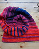 szale damskie UNIKAT szal-kameleon "Red & Blue" 1