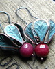 kolczyki wire wrapping rzodkiew 1