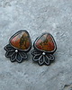 kolczyki wire wrapping jaspisy w filigranach - sztyfciki 1