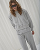 bluza bez kaptura damska Bluza Described z bawełny poduchy light grey 1