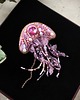 broszki 3D broszka Meduza, Ręcznie haftowana unikatowa biżuteria 6