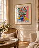 grafiki i ilustracje Kwiaty w wazonie plakat,kolorowa dekoracja ścienna, styl Matisse 4
