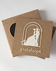 kartki scrapbooking Kartka ślubna w pudełku eko 2