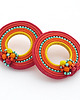 kolczyki soutache Słoneczne koła 2