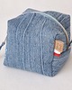 kosmetyczki Kosmetyczka kostka " jeans i kwiatuszki 1" 1