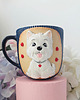 kubki Kubek motyw West Highland White Terrier, ręcznie dekorowany 1