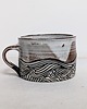 kubki Kubek sgraffito "Fale" Biały 5