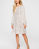 sukienki mini damskie Sukienka rozkloszowana z paskiem-szampańska(M-715) 1