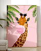plakaty Plakat Żyrafa w Różowym Nastroju 2