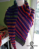 szale damskie UNIKAT szal-kameleon "Purple & Rainbow" 5