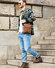 torby i nerki męskie PRAKTYCZNA MĘSKA SASZETKA NA RAMIĘ VINTAGE PAOLO PERUZZI T-22-HBR 1