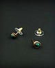 kolczyki wire wrapping Kolczyki sztyfty z chryzokolą 4