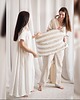 sukienki maxi damskie Lniana koszula nocna w stylu boho / maxi długość / 100% LEN / OVERSIZE 1