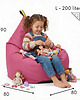 pufy do siedzenia Pufa różowa magenta TIPI 5