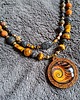 korale Mandala w niezwykłym etnicznym naszyjniku w pięknych kolorach unikat handmade 6