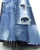 spódnice maxi Długa patchworkowa spódnica jeans r. 46 1