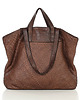 torby na ramię Torba damska pleciona shopper & shoulder leather bag-brąz 2