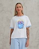 t-shirt damskie Bawełniana koszulka o luźnym kroju sardines 4