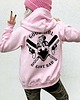 bluza z kapturem damska Różowa bluza rozpinana z kapturem Good Girl Gone 2