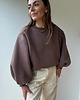 bluza bez kaptura damska Bluza Enjoyable choclate 4