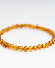 bransoletki z kamieni naturalnych Bransoletka bursztyn koniakowy kulka regularna 6