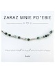 bransoletki na sznurku Bransoletka prezent - ZARAZ MNIE POJEBIE - Agat, Hematyt - równowaga 1