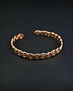 bransoletki wire wrapping Miedziana wyplatana bransoleta mankietowa 2