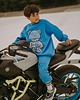 bluzy dla chłopców Bluza oversize Blue Teddy 4